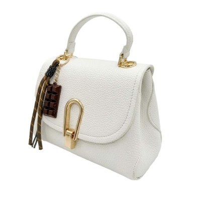 Sac à main minimaliste chic avec fermoir doré élégant