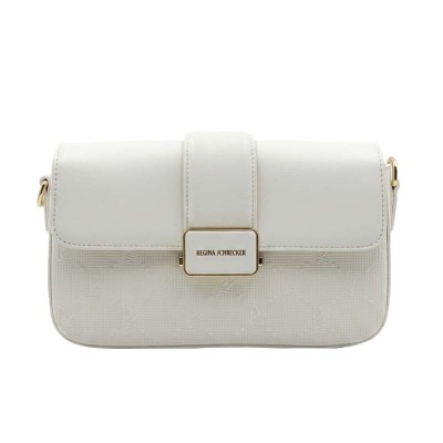 Sac Regina en cuir lisse avec finitions dorées élégantes chic