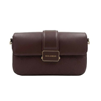 Sac Regina en cuir lisse avec finitions dorées élégantes chic