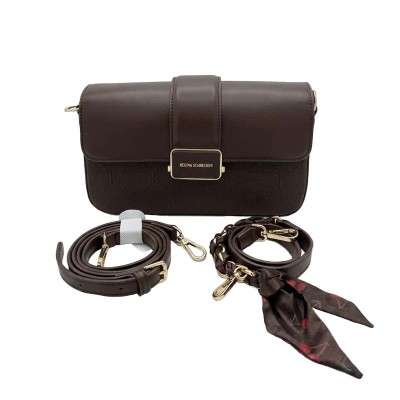 Sac Regina en cuir lisse avec finitions dorées élégantes chic