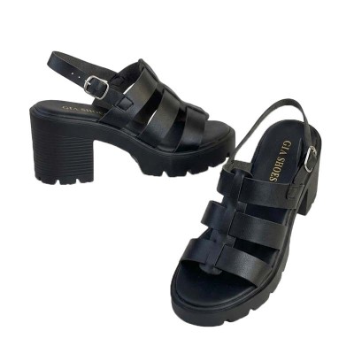 Sandales GLA Shoes compensées confortables au design moderne