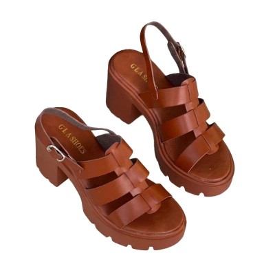 Sandales GLA Shoes compensées confortables au design moderne