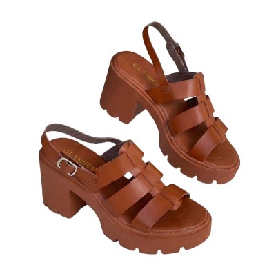 Sandales GLA Shoes compensées confortables au design moderne