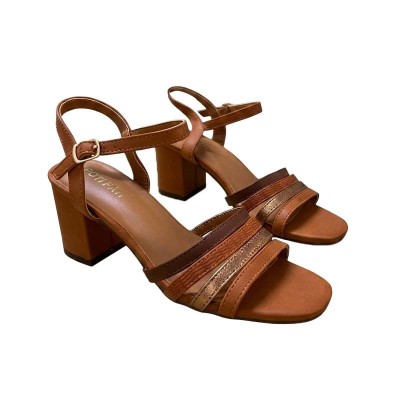 Sandales Poti Pati à 4 brides avec talon bloc élégant