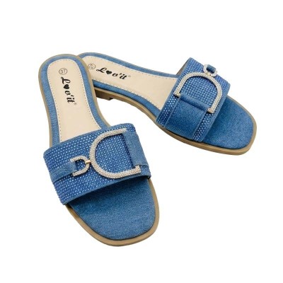 Mules Lov'it en suédine à strass pour un style lumineux chic