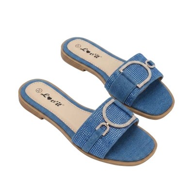 Mules Lov'it en suédine à strass pour un style lumineux chic