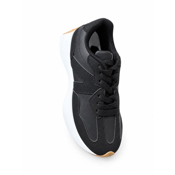 Baskets femme en mesh et simili cuir, style moderne et confortable