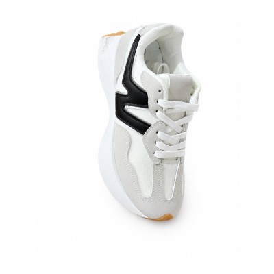 Baskets femme en mesh et simili cuir, style moderne et confortable