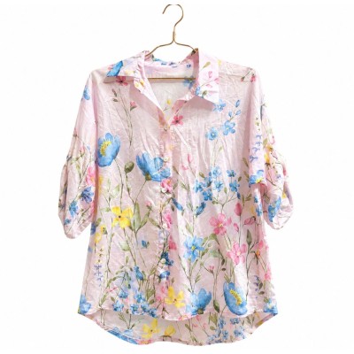 Chemise Femme en Mousseline Fleurie | Rosa Mode