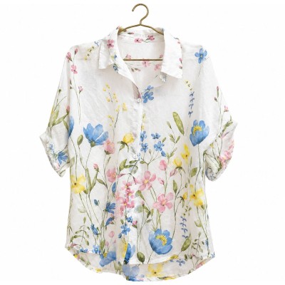 Chemise Femme en Mousseline Fleurie | Rosa Mode