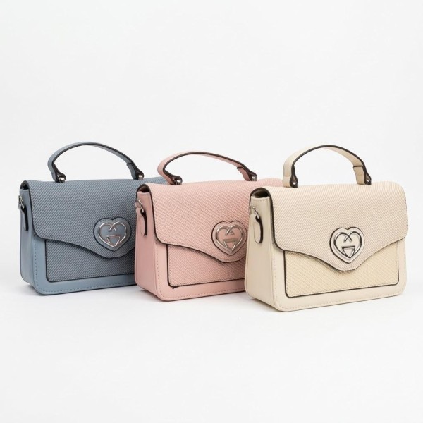 Sac à main femme tendance avec poignée et détail cœur élégant