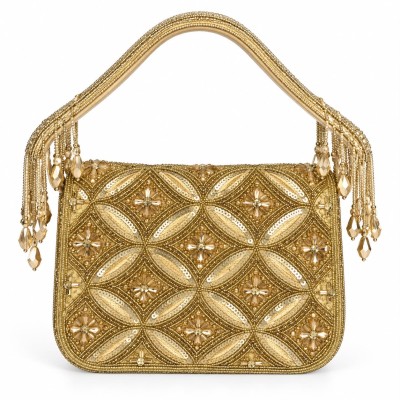 Sac à main femme chic brodé de perles, disponible en 3 couleurs