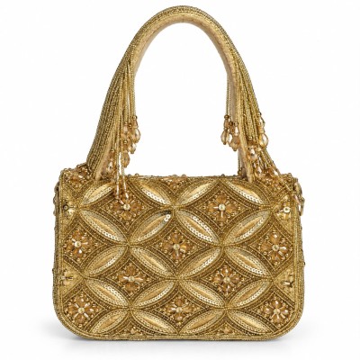 Sac à main femme chic brodé de perles, disponible en 3 couleurs