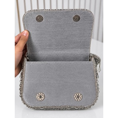 Sac à main femme chic brodé de perles, disponible en 3 couleurs