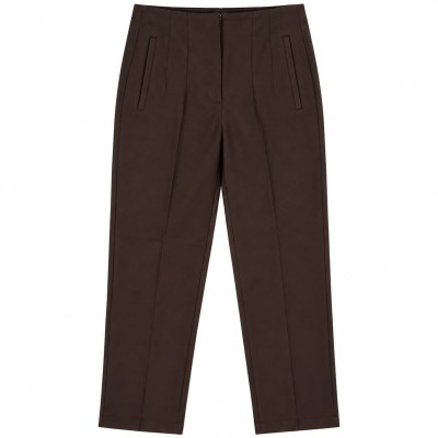 Pantalon femme coupe droite avec poches, disponible en 4 couleurs