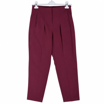 Pantalon femme coupe droite avec poches, disponible en 4 couleurs