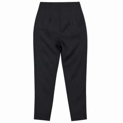 Pantalon femme coupe droite avec poches, disponible en 4 couleurs