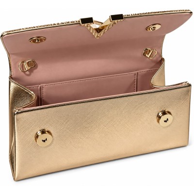 Sac soirée chic métallisé avec strass – Modèle élégant femme