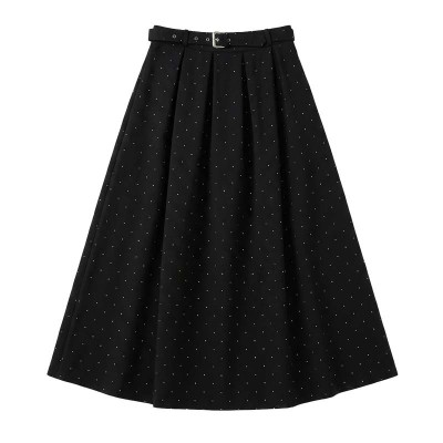 Jupe longue bling taille haute élégante et moderne