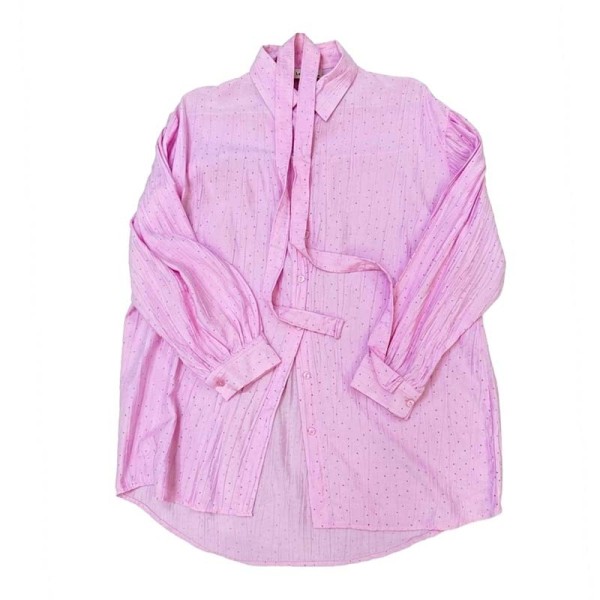 Chemise bling femme moderne coupe légèrement ample